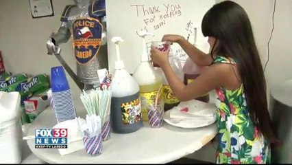 Local girl raises support for Police officers