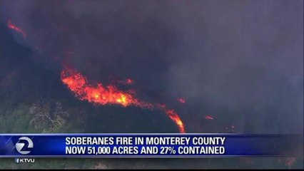 SOBERANES FIRE 27 PERCENT CONTAINED