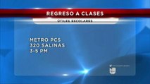 Metro PCS y Univision Laredo entregaran utiles escolares este lunes.