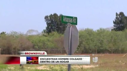 Encuentran hombre colgado de un árbol en Brownsville