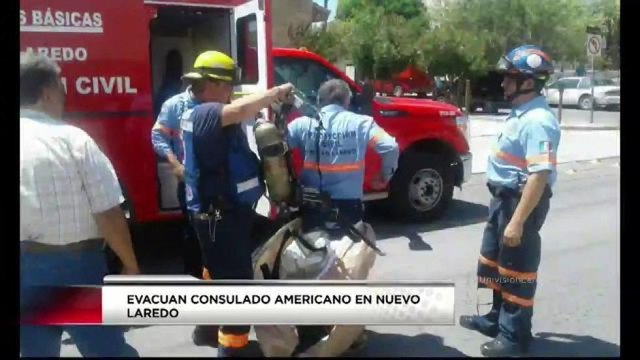 Evacúan consulado de Estados Unidos en Nuevo Laredo.