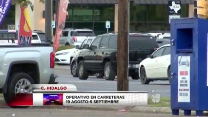 Realizan operativo de vigilancia contra conductores ebrios en el condado Hidalgo.