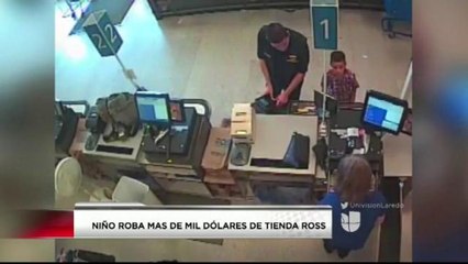 Niño presuntamente roba más de mil dólares de una tienda local.