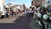 Recibiendo las cenizas de Juan Gabriel en Ciudad Juárez