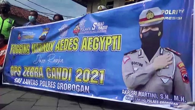 Polres Grobogan Lakukan Fogging di Sekolah Cegah Penularan Penyakit