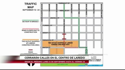Cerrarán temporalmente algunas calles del centro de Laredo