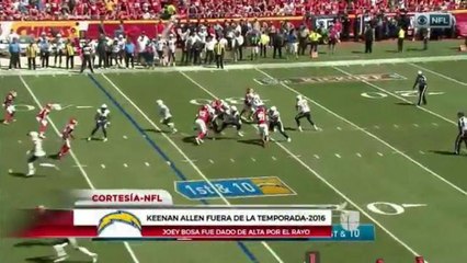 Malas noticias para los Chargers de San Diego