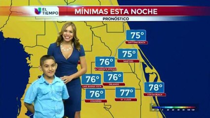 VIDEO: David Cruz el mini presentador del tiempo de esta semana