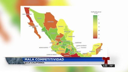 Baja California casi en último lugar nacional en competitividad