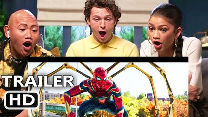 SPIDER-MAN NO WAY HOME -Full Cast Reaction- Trailer