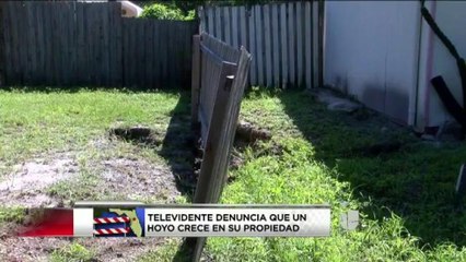 VIDEO: Denuncian sumidero en hogar de Tampa Bay