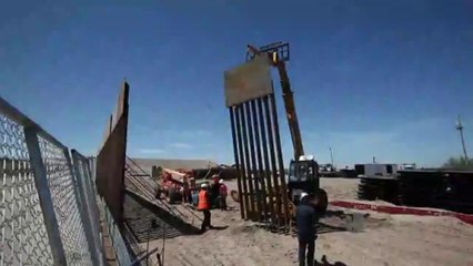 Completa instalación de muro fronterizo en Anapra