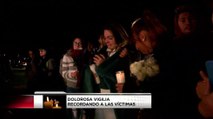 Vigilia en honor a los cinco jóvenes que fallecieron en accidente