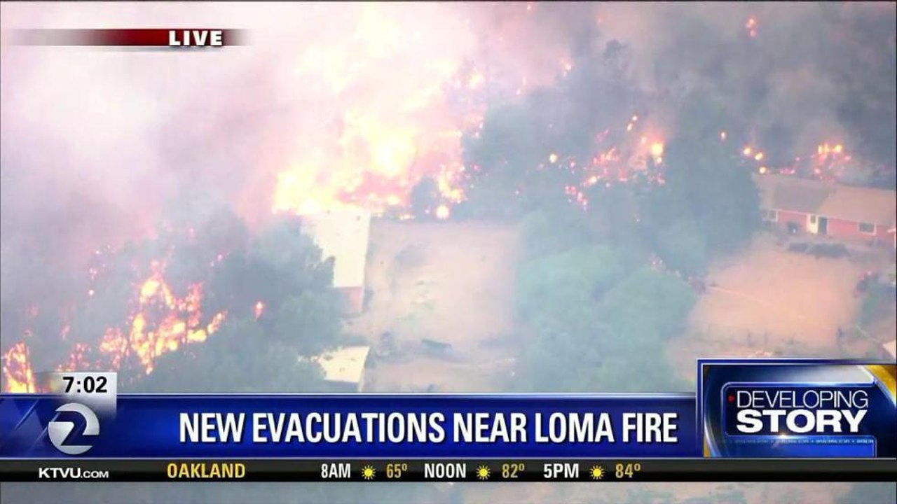 NEW EVACUATIONS CALLED FOR IN LOMA FIRE