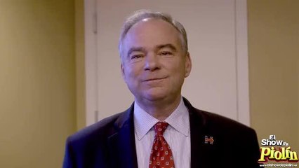 Tim Kaine candidato demócrata para Vicepresidente de EEUU va estar en El Show de Piolin en minutos.