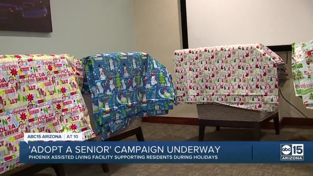 Adopt a Senior campaign at a local assisted living facility