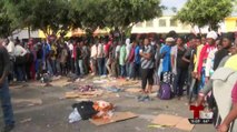 Haitianos se apoderan de las calles de Tijuana, por carencia de espacios en albergues