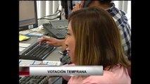 VIDEO: La votación temprana comienza en Lunes
