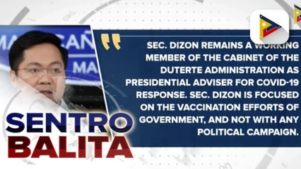 Palasyo: Sec. Dizon, nananatiling bahagi ng gabinete ni Pangulong Duterte