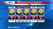 Pronóstico del tiempo para el 14  de octubre de 2016 Tampa