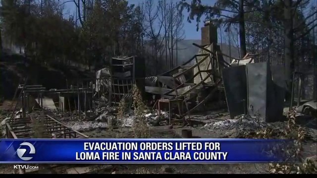 EVACUATION ORDERS LIFTED FOR LOMA FIRE