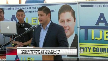 Allen Tijerina anuncia candidatura a regidor por el Distrito Número 4