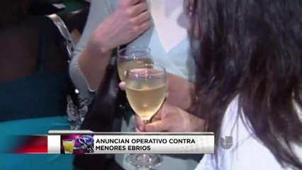 Operativo contra consumo de alcohol entre menores