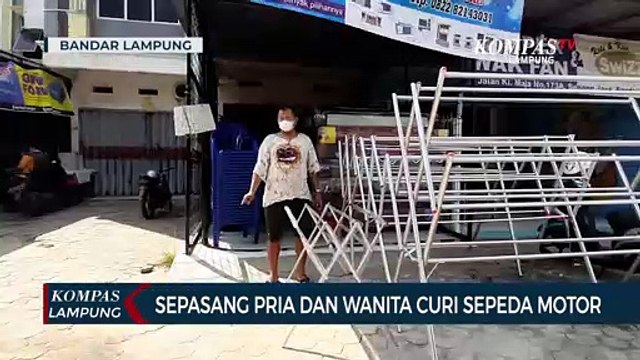 Sepasang Pria dan Wanita Curi Sepeda Motor