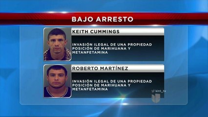 Arrestados por invasión ilegal  de propiedad