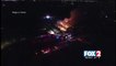 Dramatic Drone Footage Captures Flea Market Fire
