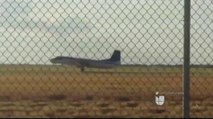 Avión aterriza de emergencia en aeropuerto internacional de Laredo.