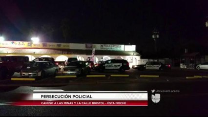 Persecución policial en el área del Camino a las Minas