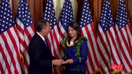 Archivo: Tulsi Gabbard se reúne con Donald Trump