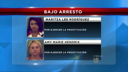 Bajo arresto por ejercer la prostitución