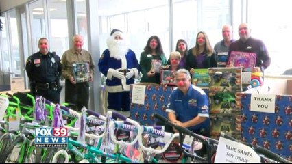 Blue Santa receives special donation