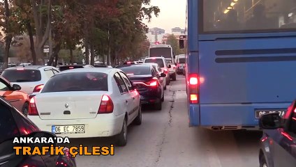Ankara’da trafik çilesi