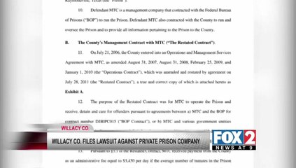Willacy County Files Suit Against Private Prison