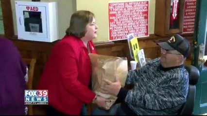 Veterans Gathered at Commisioners Court For Christmas Surprise