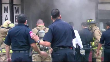 Incendio alarma a comerciantes del centro de Laredo