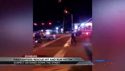 Edinburg Firefighters Rescue Man From Fiery Accident