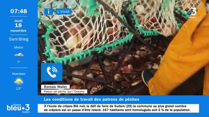 Romain Wallet, patron pêcheur intervient aux Assises de la pêche et des produits de la mer