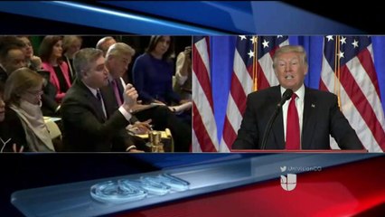 Primera conferencia en meses del presidente electo Trump