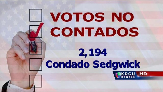 Miles de votos no fueron contados en Kansas por falta de información