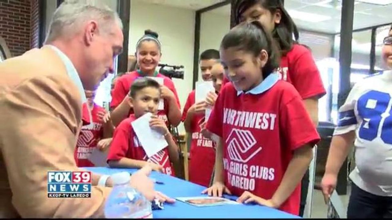 Daryl "Moose" Johnston visits Laredo; BBVA Comp...