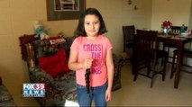 9 year old girl donates her hair