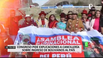 Congreso pide informe a Cancillería por ingreso de bolivianos