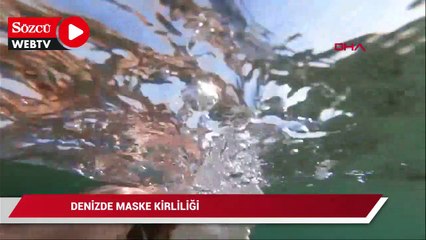 Denizde maske kirliliği