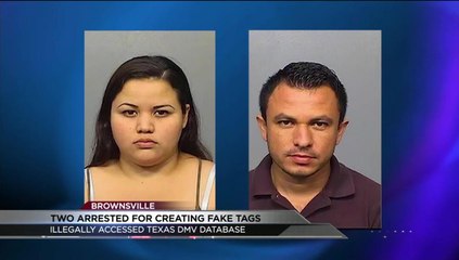 Two Arrested for Counterfeit Vehicle Tags
