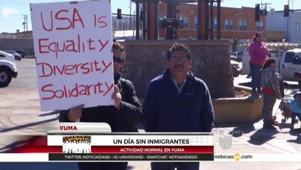 "Un día sin inmigrantes"