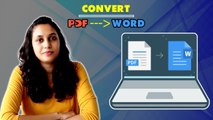 How To Convert PDF File To Doc File On Microsoft Word